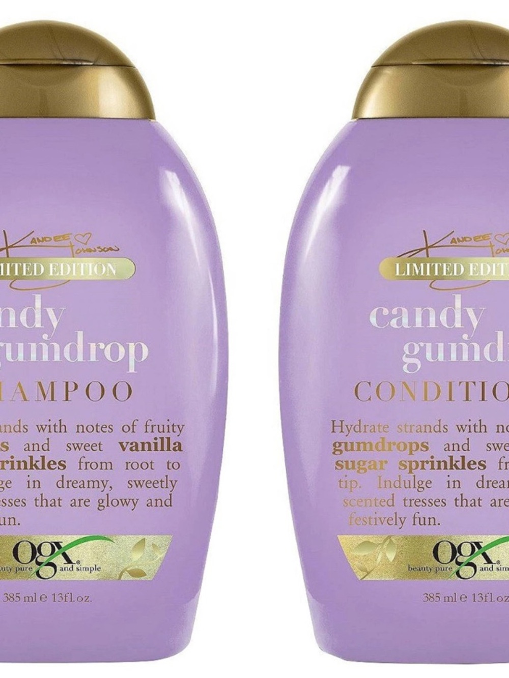 OGX Haircare - Limited Edition Candy Gumdrop Shampoo & Conditioner Set 13oz Each